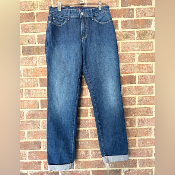 NYDJ Not Your Daughters Jeans Sylvia Relaxed Boyfriend Size 6 - Picture 1 of 8
